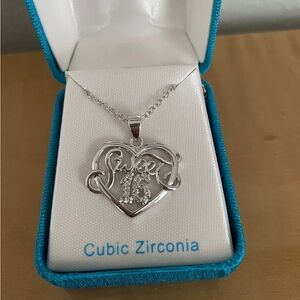 NEW Cubic Zarconia sweet 16 necklace